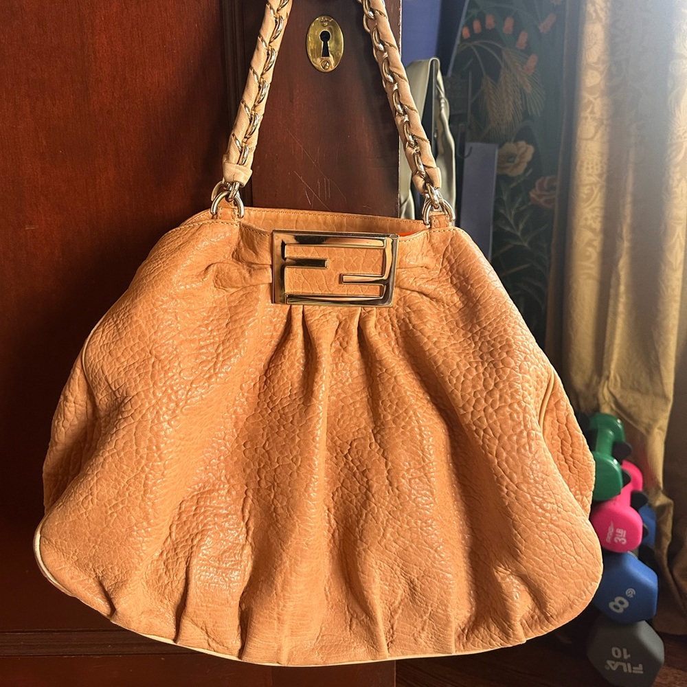 Fendi Mia Zucca Leather Bag